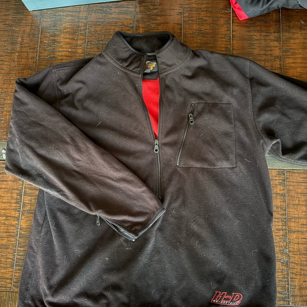 Harley-Davidson Black half-Zip Pullover